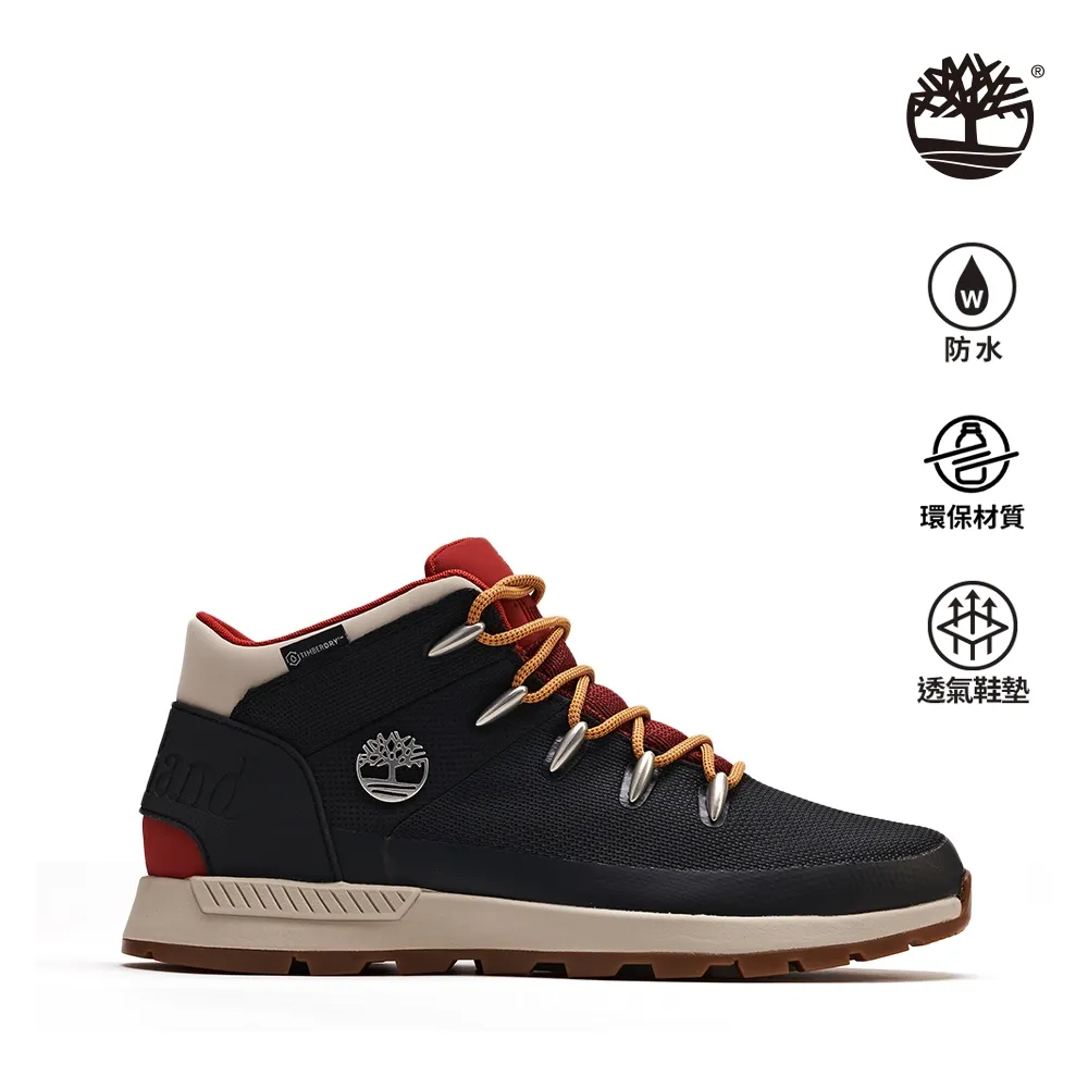 Timberland 男款黑色休閒防水中筒靴|A44P1015 歷史價格詳細信息