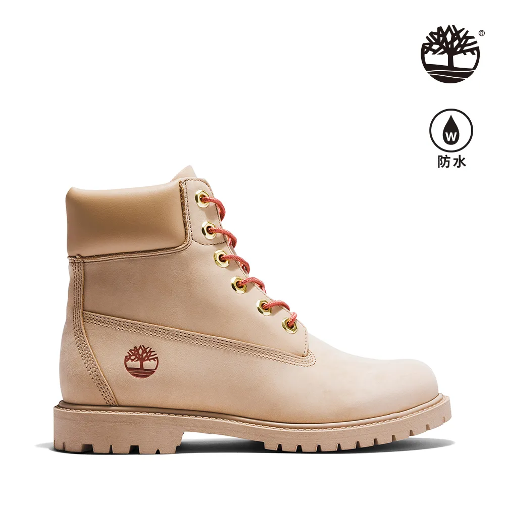 Timberland 女款淺米色磨砂革防水6吋靴|A5NY9DQ9 歷史價格詳細信息