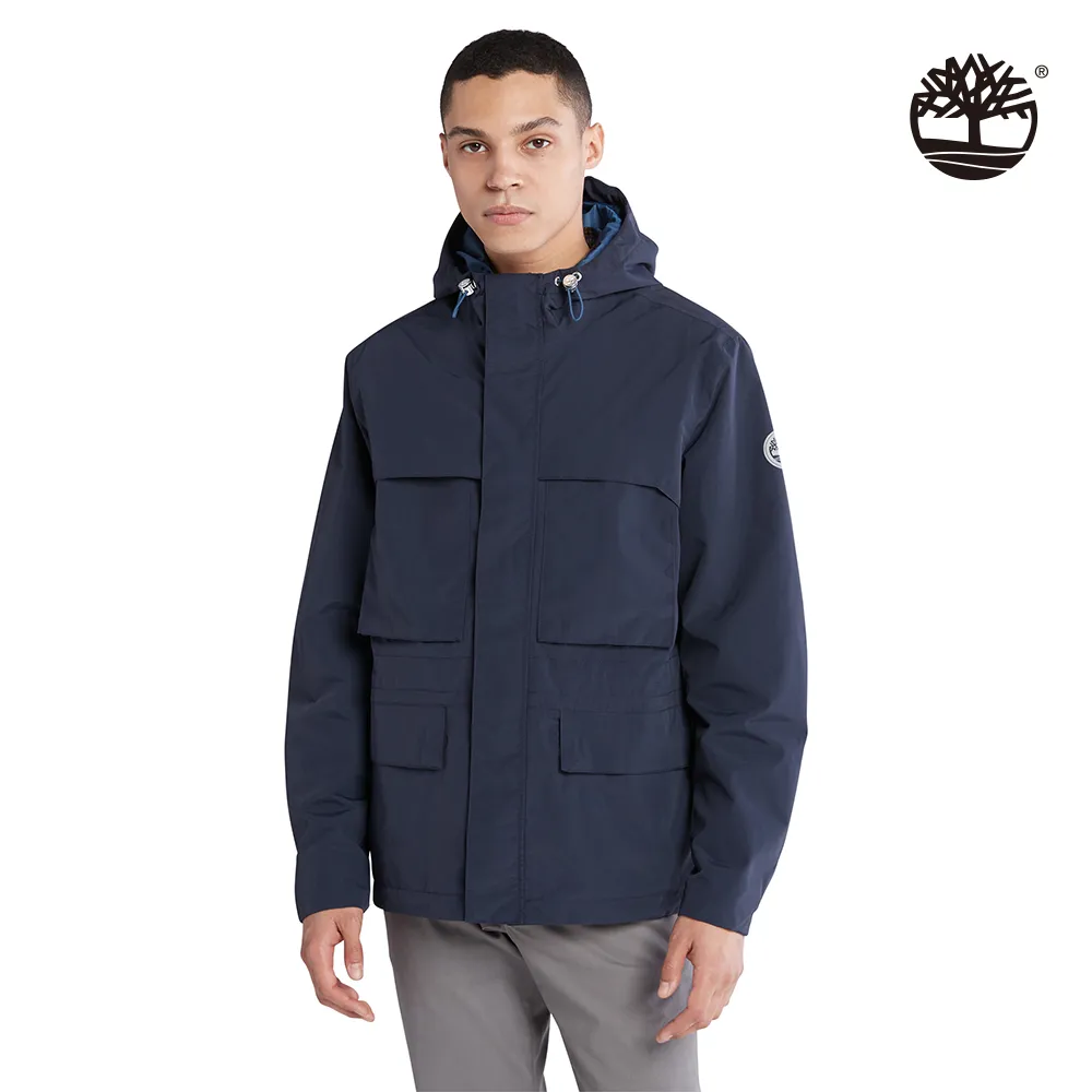 Timberland 男款深藍色再生尼龍防潑水寬版襯衫外套|A5Y6H433 歷史價格詳細信息