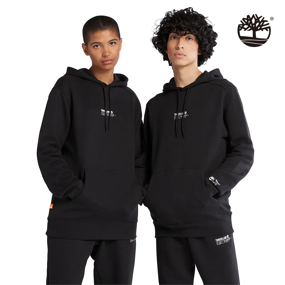 Timberland 中性黑色有機棉醒目LOGO印花短袖T恤|A6QCD001 歷史價格詳細信息