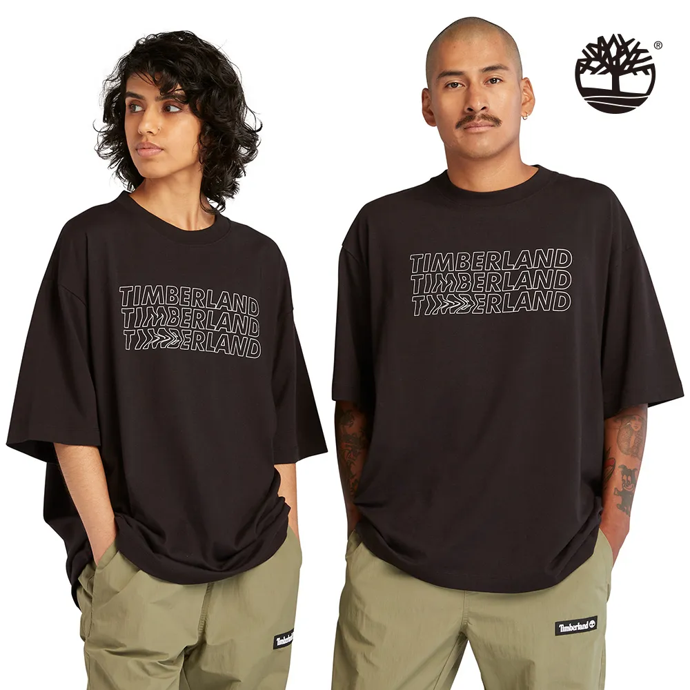 Timberland 中性黑色背面LOGO短袖T恤|A6QJ1001 歷史價格詳細信息