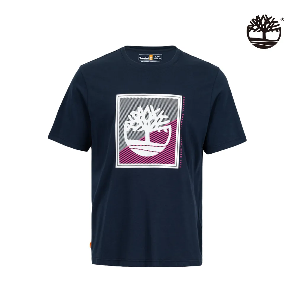 Timberland 男款深藍色短袖印花T恤|A5UX7433 歷史價格詳細信息