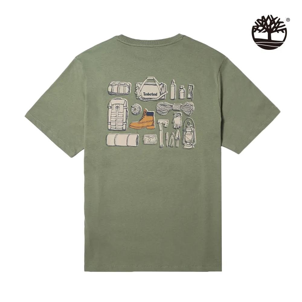 Timberland 男款綠色印花短袖T恤|A2KB6A58 歷史價格詳細信息