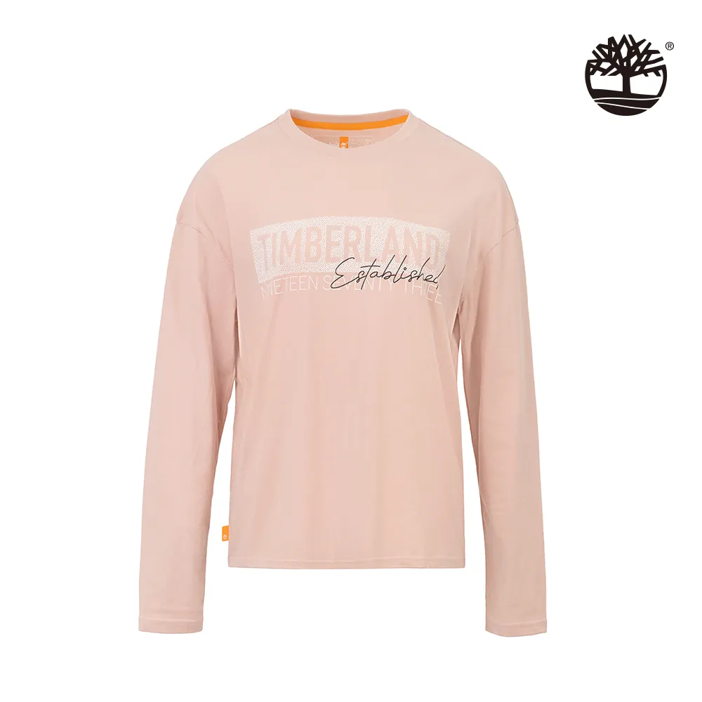 Timberland 女款浮雕玫瑰有機棉拼接撞色寬鬆連帽長袖上衣|A612H662 歷史價格詳細信息