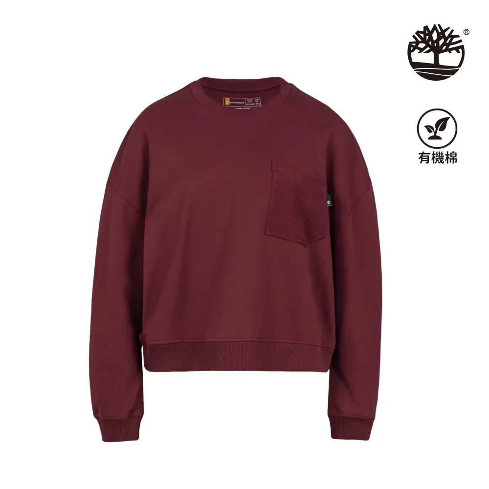 Timberland 女款暗紅色休閒長袖T恤|A6187EFU 歷史價格詳細信息