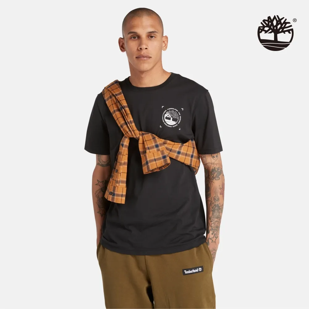 Timberland 男款黑色印花口袋長袖T恤|A6B5R001 歷史價格詳細信息