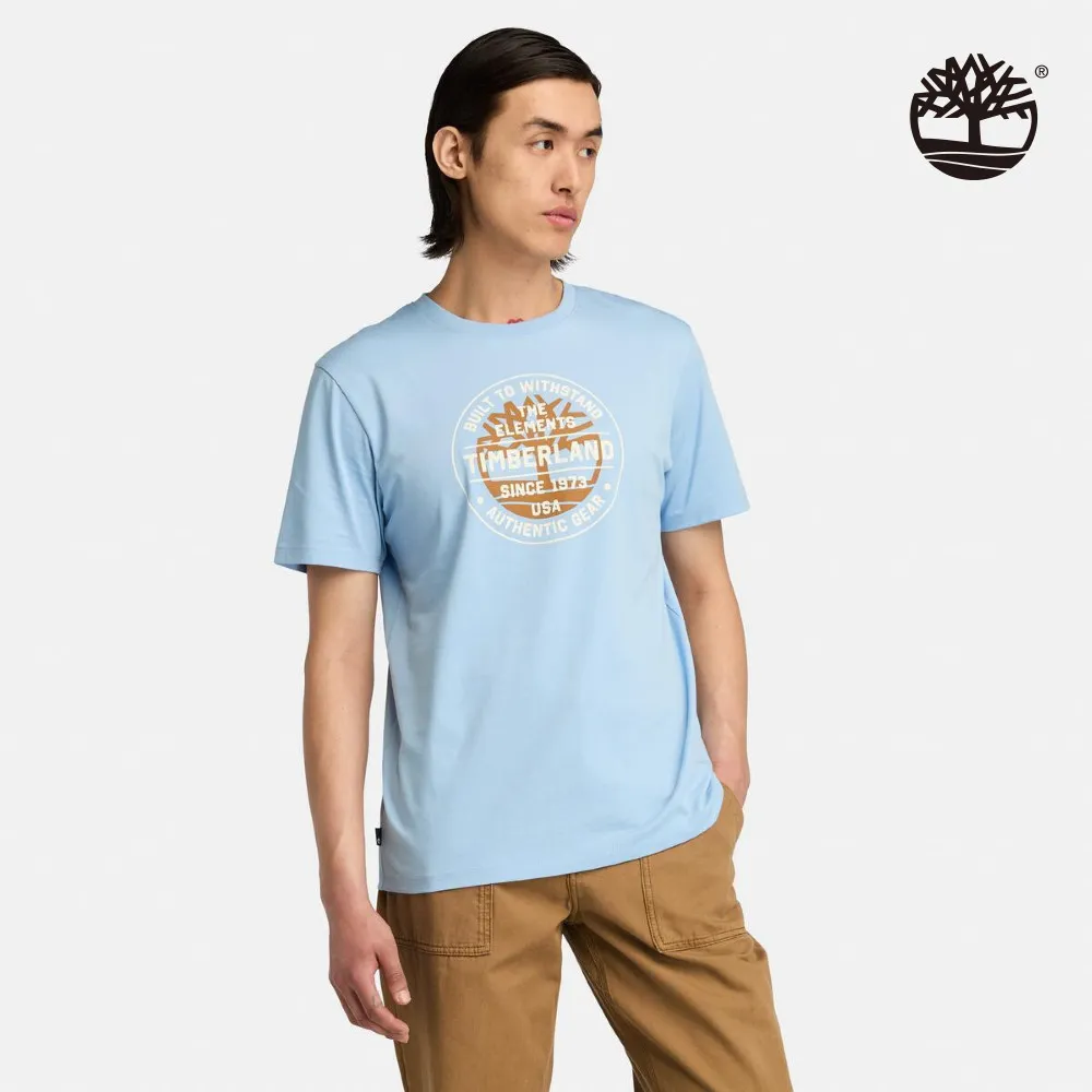 Timberland 男款粉藍色休閒短袖T恤|A449UEFP 歷史價格詳細信息