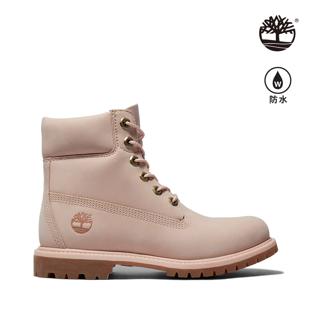 Timberland 女款淺粉色磨砂革保暖緩震防水6吋靴|A5N35DR1 歷史價格詳細信息