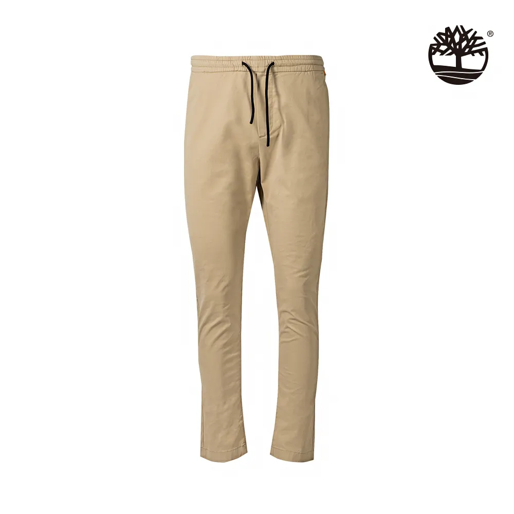 Timberland 男款淺泥土修身彈性斜紋慢跑長褲|A2BZW269 歷史價格詳細信息