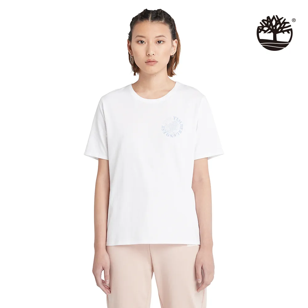 Timberland 男款白色線形LOGO迷彩印花短袖T恤|A2593100 歷史價格詳細信息