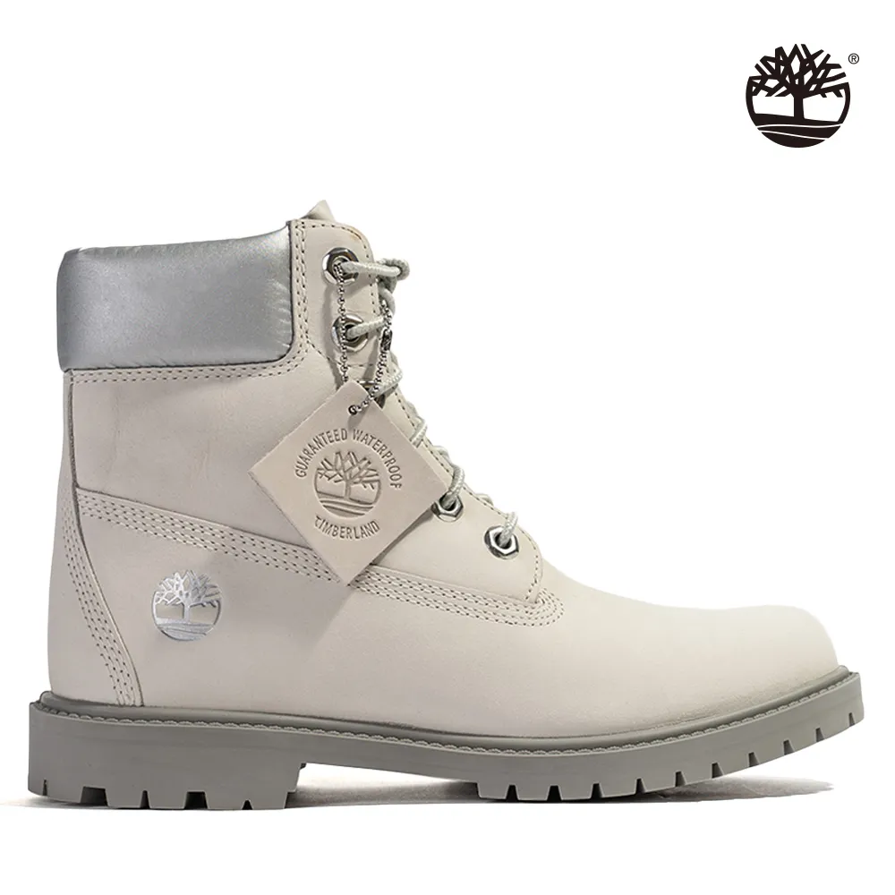 Timberland 女款銀黑色磨砂革Timberland Heritage保暖防水6吋靴|A5MAV001 歷史價格詳細信息