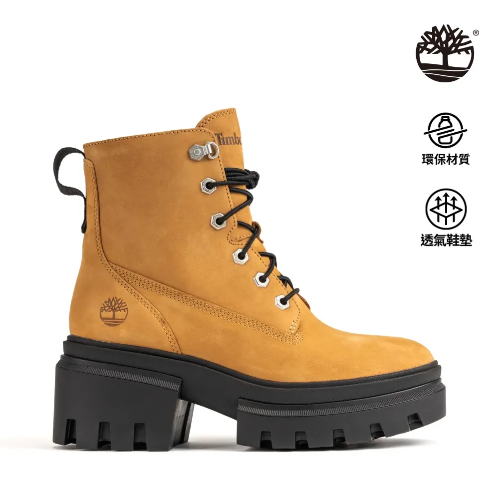 【Timberland】女款小麥色磨砂革6吋綁帶靴(A41QK231) 歷史價格詳細信息