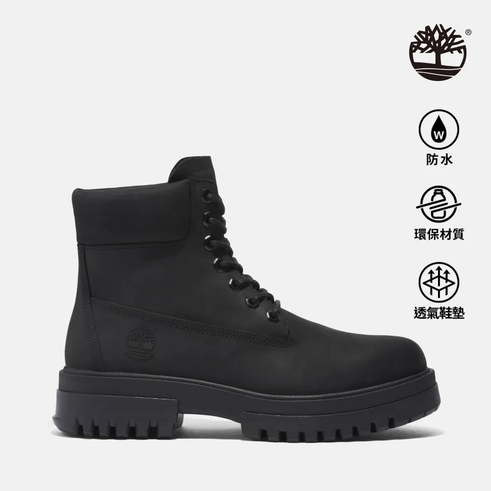 Timberland 男款黑色全粒面皮革 Timberland® Premium 中筒防水靴|A5YJS015 歷史價格詳細信息