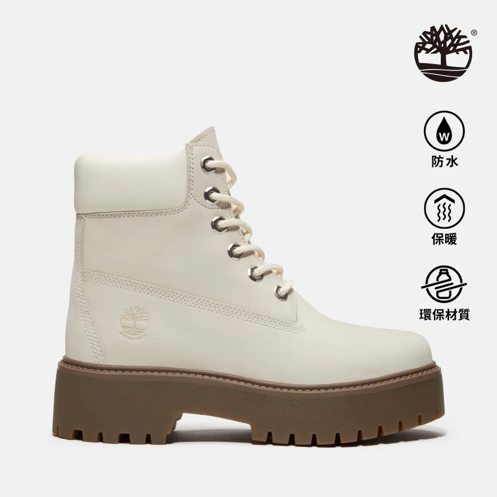 Timberland 女款象牙白帆布中筒休閒靴|A2R1AETJ 歷史價格詳細信息