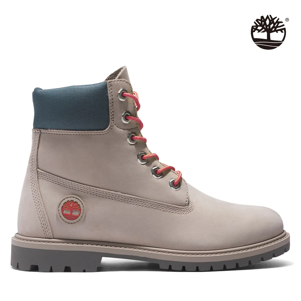 Timberland 女款淺灰褐色磨砂皮防水6吋休閒靴|A2G5EK51 歷史價格詳細信息