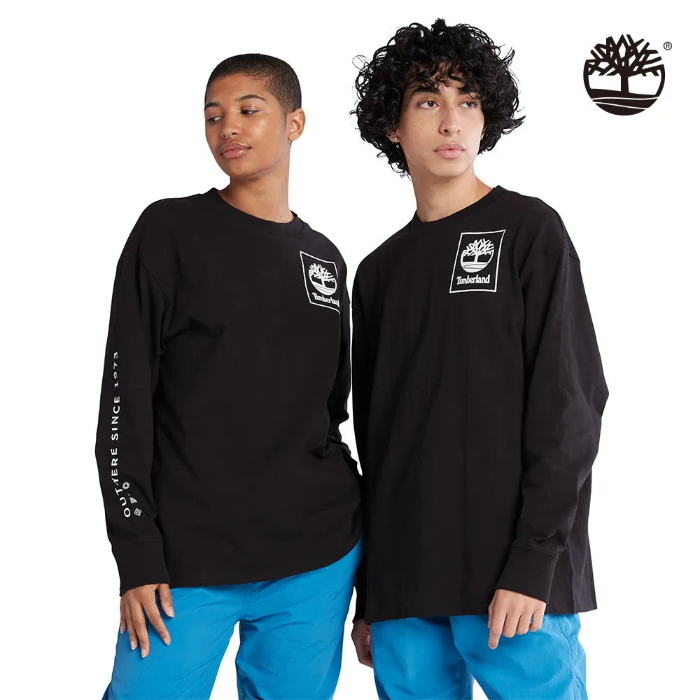 Timberland 中性款黑色背面圖案短袖T恤|A6K3H001 歷史價格詳細信息