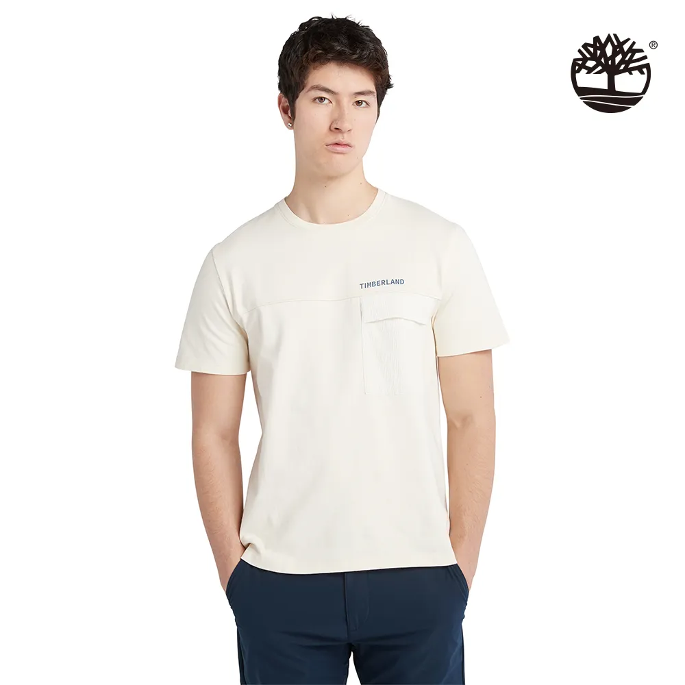【Timberland】男款復古白色口袋襯衫(A661WCM9) 歷史價格詳細信息