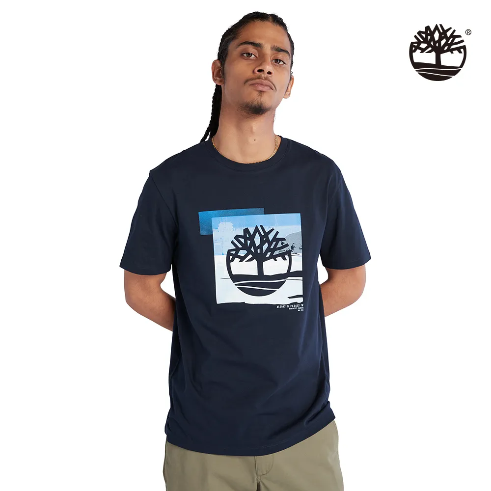 Timberland 男款深藍色短袖口袋T恤|A665N433 歷史價格詳細信息