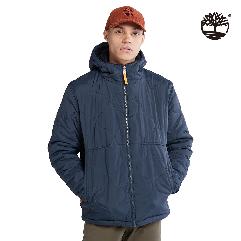 Timberland 男款深藍色環保纖維再生羽絨防潑水派克大衣|A5RFG433 歷史價格詳細信息