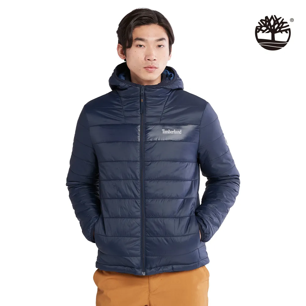 Timberland 男款深藍色再生尼龍防潑水寬版襯衫外套|A5Y6H433 歷史價格詳細信息