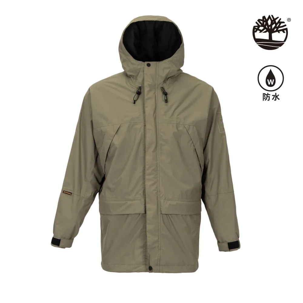 Timberland 女款灰綠色防水透氣連帽長袖外套|A6AD9590 歷史價格詳細信息