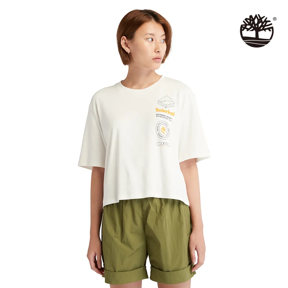Timberland 女款白色短袖T恤|A6AQ9100 歷史價格詳細信息