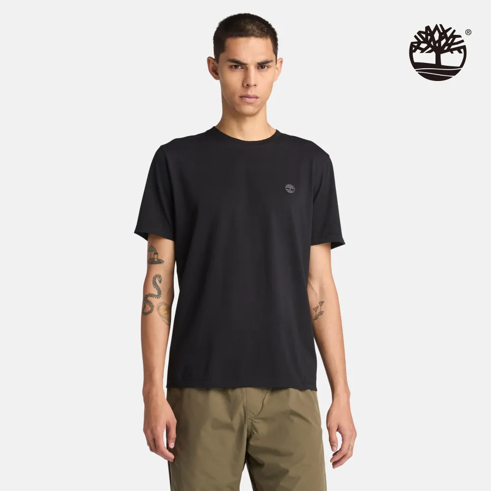 Timberland 男款黑色休閒短袖POLO衫|A6943001 歷史價格詳細信息