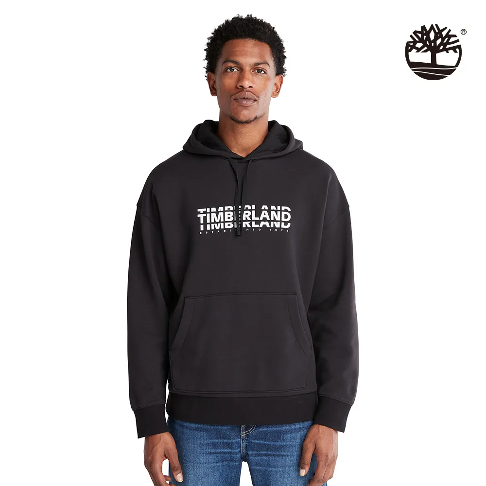 Timberland 男款黑色LOGO刷毛連帽上衣|A5XV9X65 歷史價格詳細信息