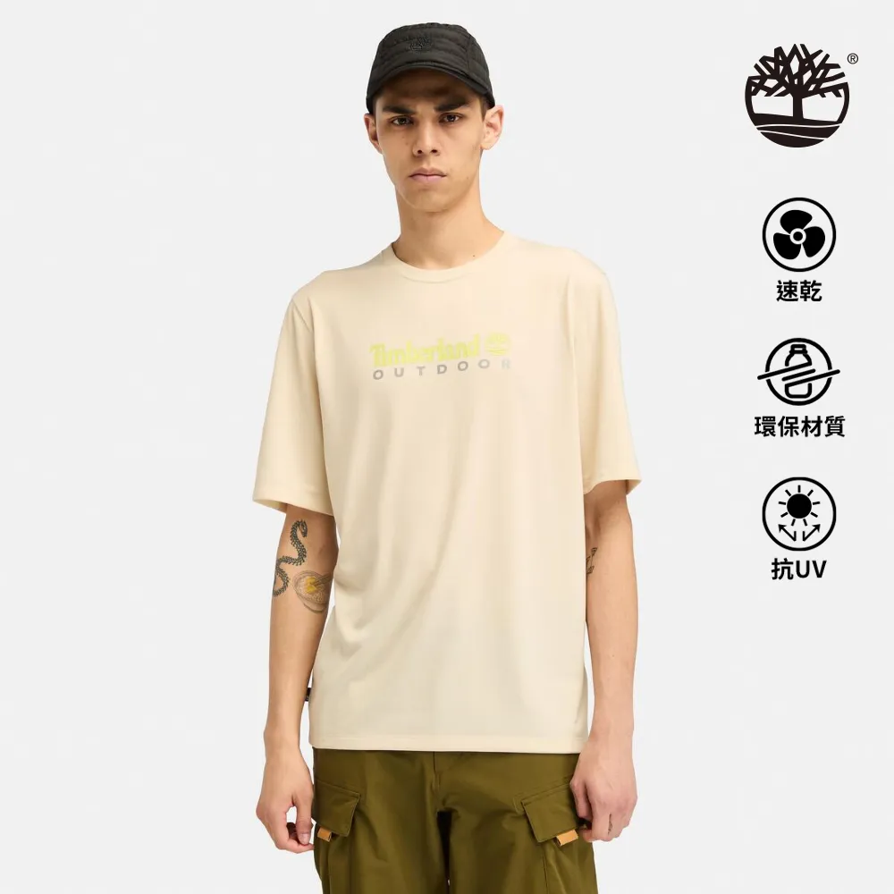 Timberland 男款象牙色休閒短袖T恤|A6988EFL 歷史價格詳細信息
