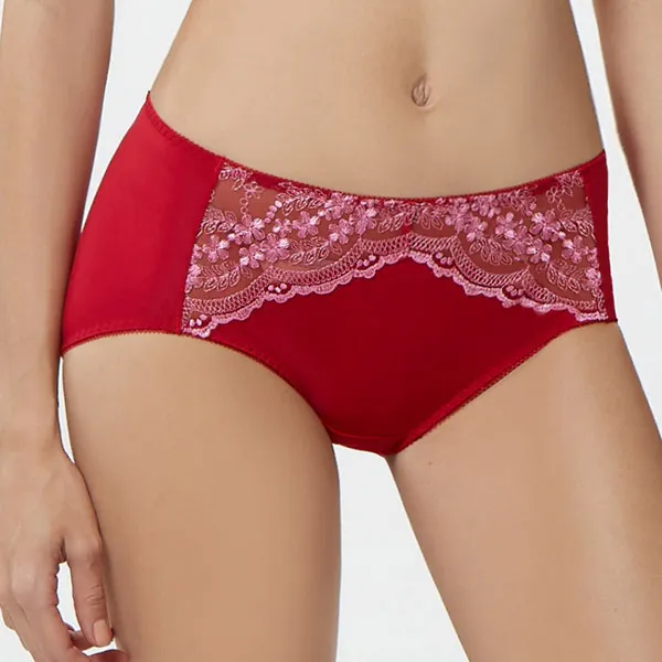 【曼黛瑪璉】經典低腰平口內褲(深邃紅) 歷史價格詳細信息