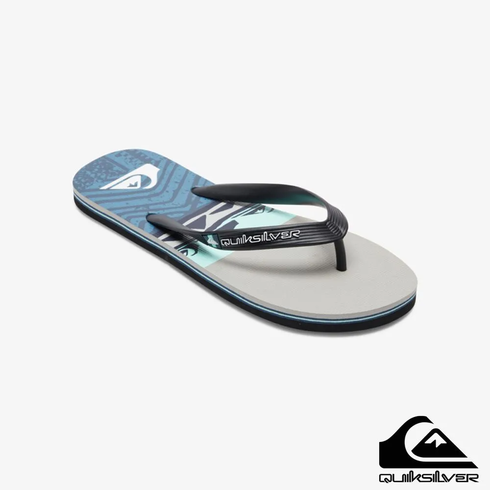 QUIKSILVER - MOLOKAI ECLIPSED DELUXE 男款 夾腳拖 黑灰 歷史價格詳細信息