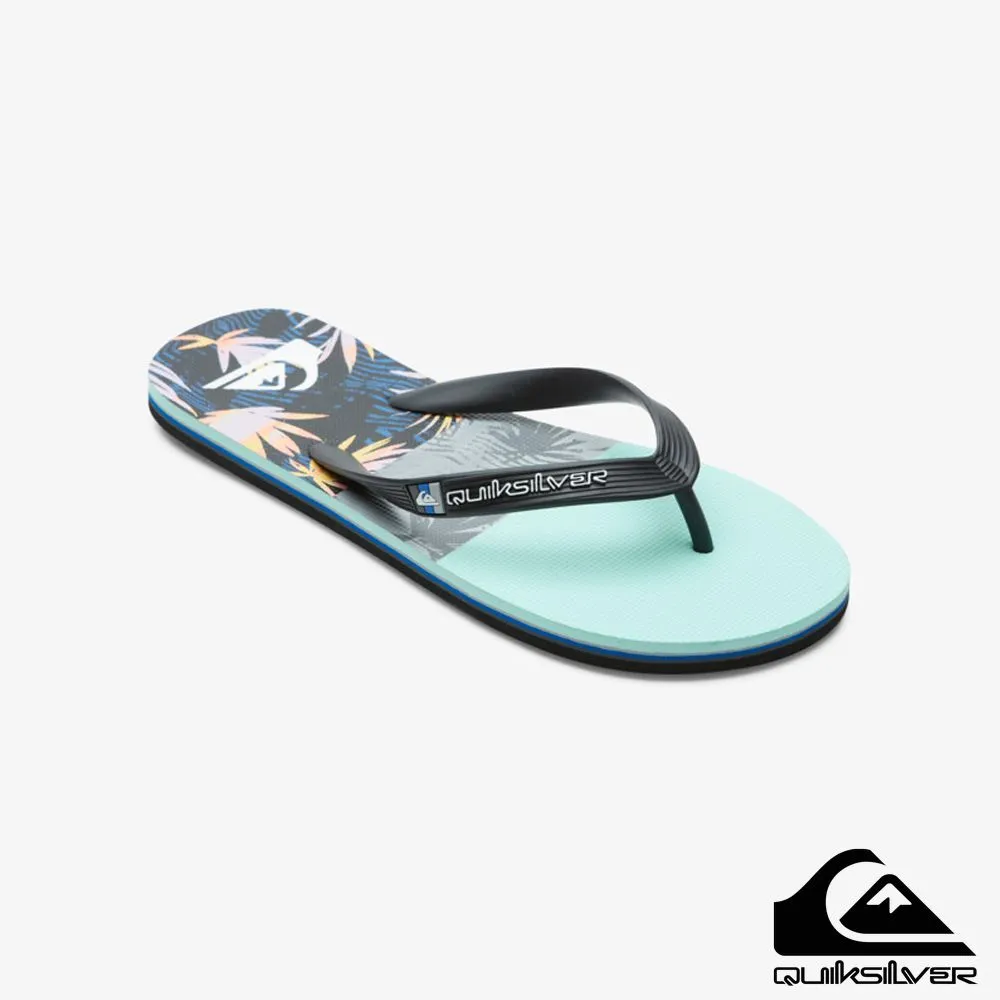 QUIKSILVER - MOLOKAI ECLIPSED DELUXE 男款 夾腳拖 黑灰 歷史價格詳細信息