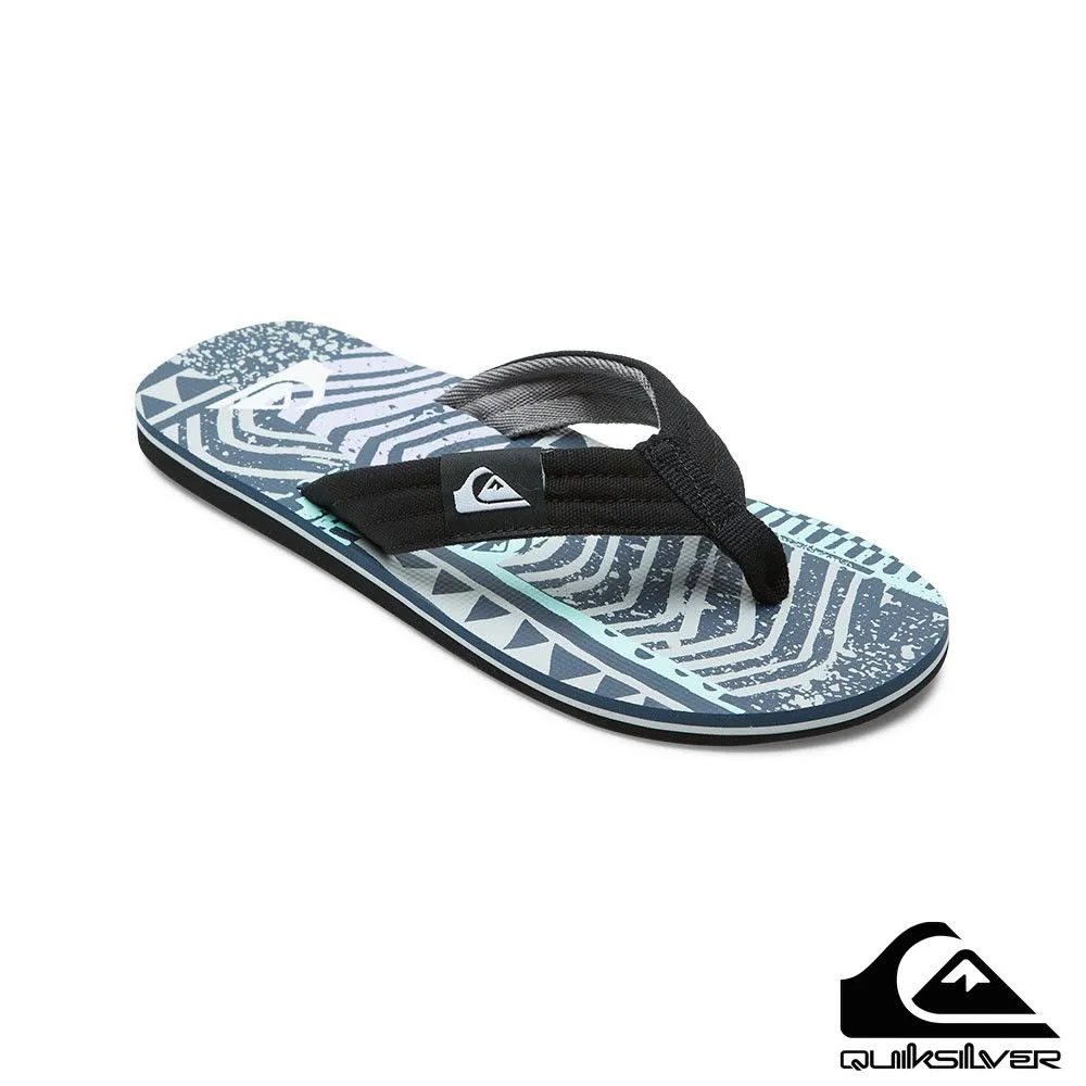 QUIKSILVER - MOLOKAI ECLIPSED DELUXE 男款 夾腳拖 黑灰 歷史價格詳細信息