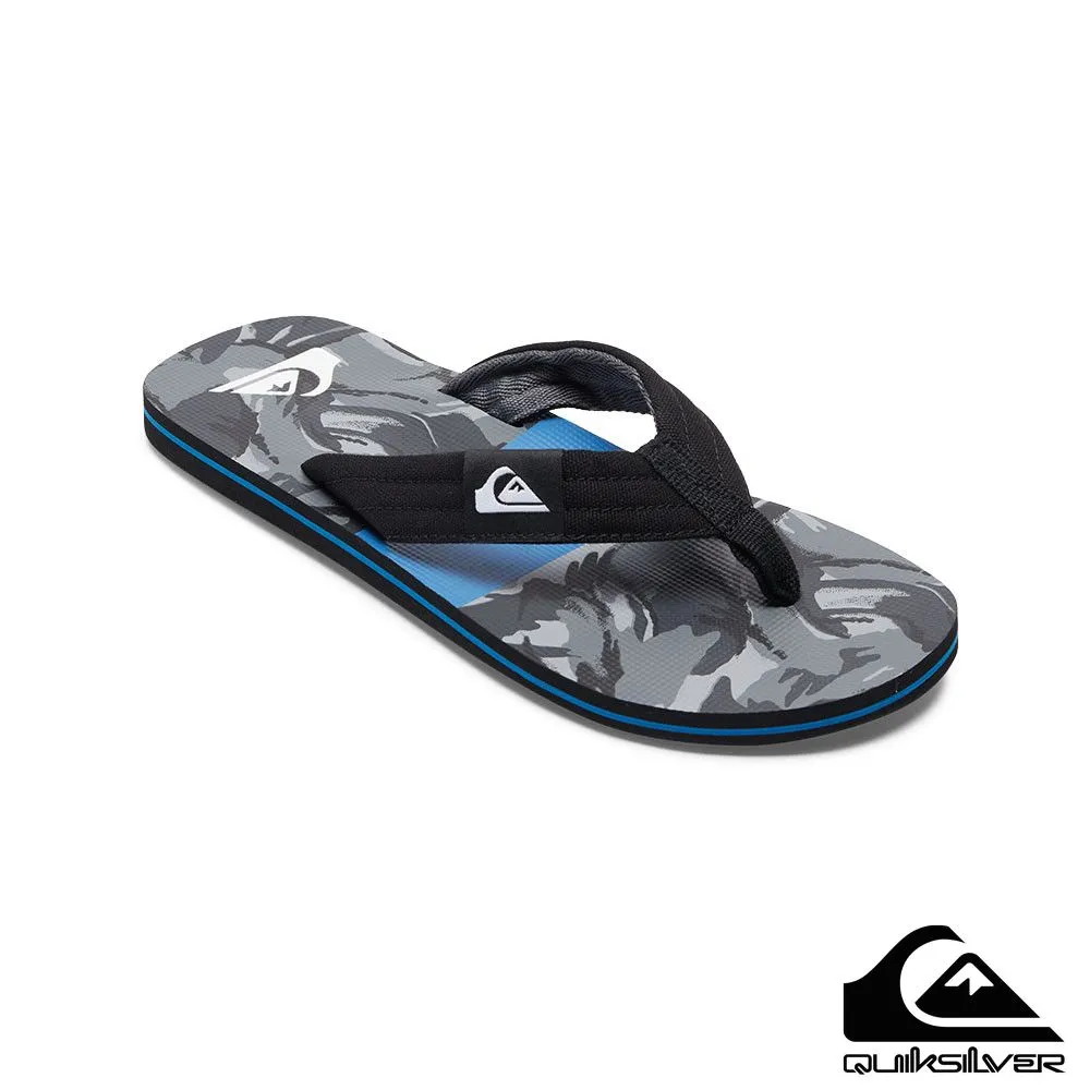 QUIKSILVER - MOLOKAI ECLIPSED DELUXE 男款 夾腳拖 黑灰 歷史價格詳細信息