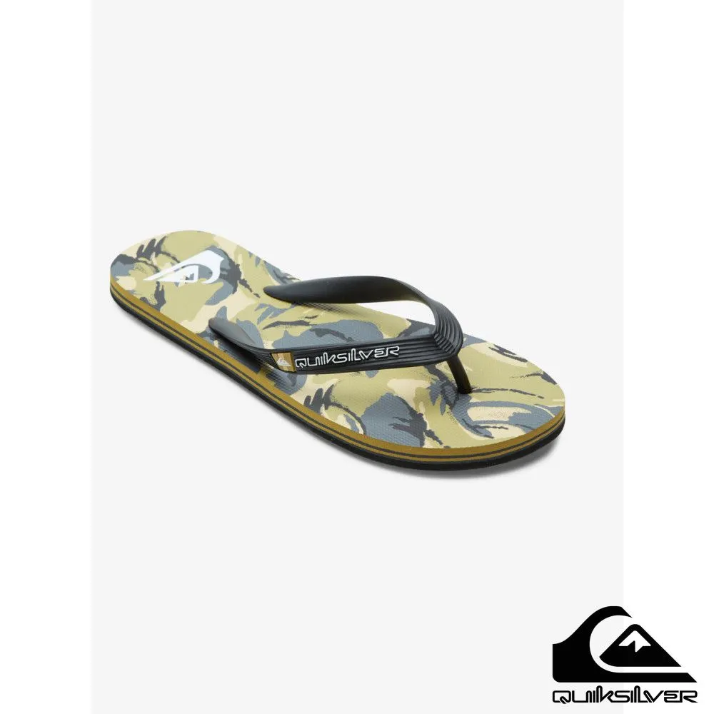 QUIKSILVER - MOLOKAI ECLIPSED DELUXE 男款 夾腳拖 黑灰 歷史價格詳細信息