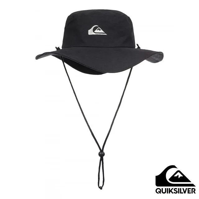 QUIKSILVER - BUSHMASTER PLUS 男款 男裝 戶外運動帽 黑色 漁夫帽 防曬帽 休閒帽 歷史價格詳細信息