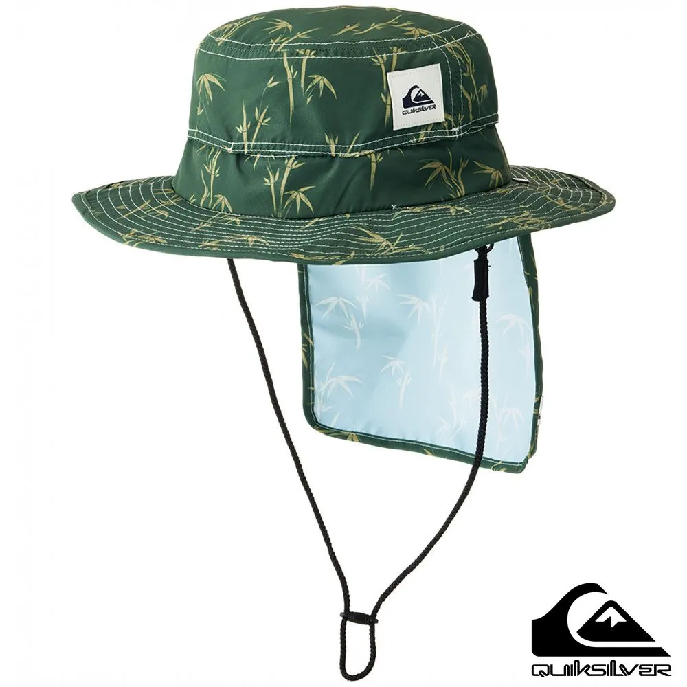 QUIKSILVER - UV WATER HAT PRT 男款 戶外運動帽 漁夫帽 遮陽帽 軍綠 歷史價格詳細信息
