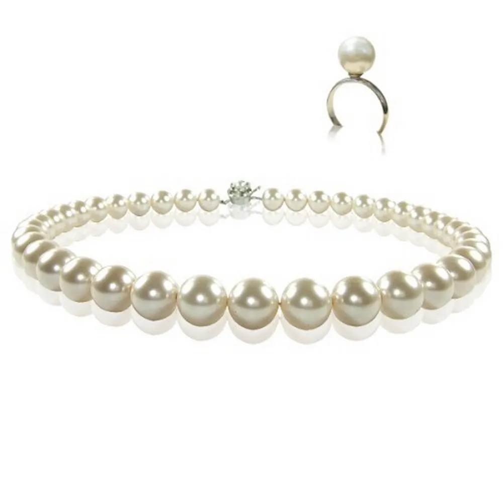 【小樂珠寶】3AAA頂級7-7.5mm天然珍珠項鍊＊最頂級超值款 歷史價格詳細信息