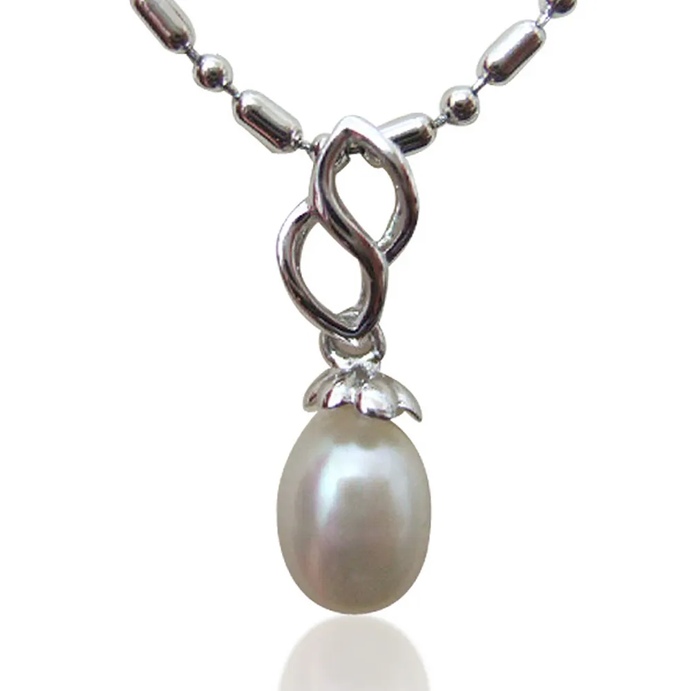 【小樂珠寶】絕美7-8mm天然珍珠墜子●秀氣款 歷史價格詳細信息