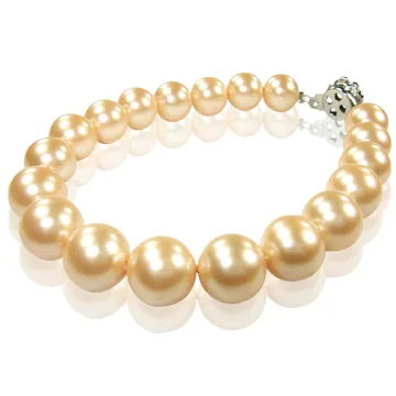 【小樂珠寶】漂亮頂級6-6.5mm天然珍珠項鍊＊白色 歷史價格詳細信息