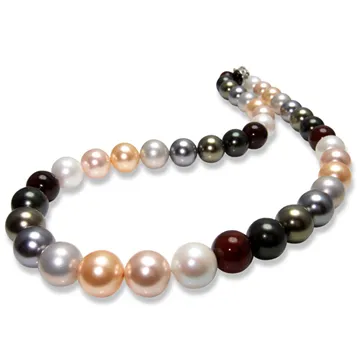 【小樂珠寶】南洋深海貝珍珠項鍊＊深三色 歷史價格詳細信息