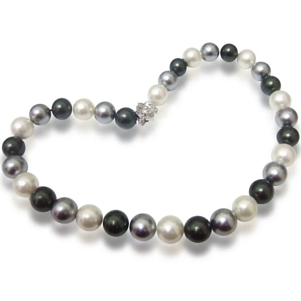 【小樂珠寶】雙串輕柔美氣息-3A南洋深海貝珍珠項鍊 歷史價格詳細信息