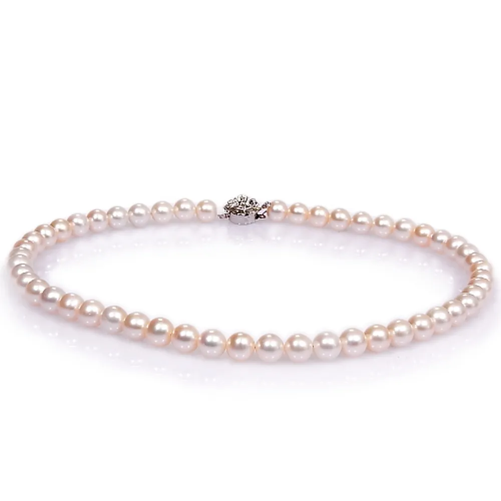 【小樂珠寶】3AAA頂級7-7.5mm天然珍珠項鍊＊最頂級超值款 歷史價格詳細信息