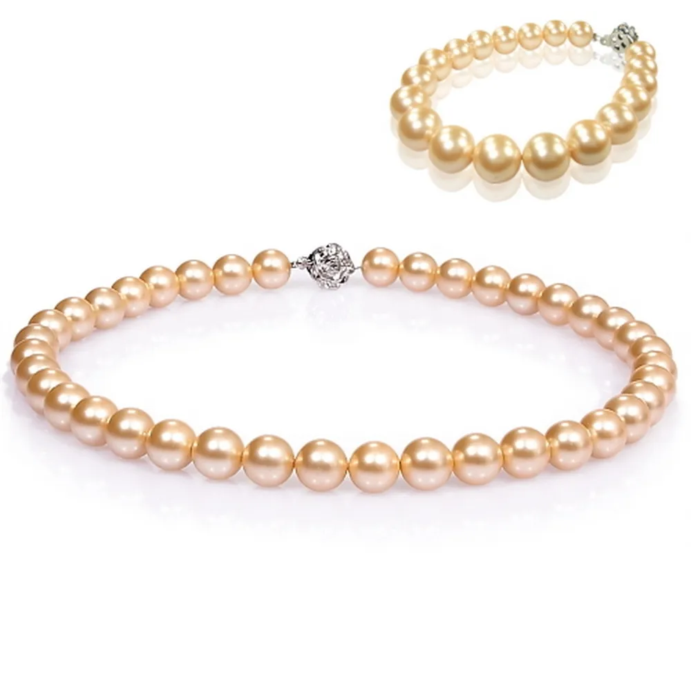 【小樂珠寶】南洋深海貝珍珠套組＊10mm白色 歷史價格詳細信息