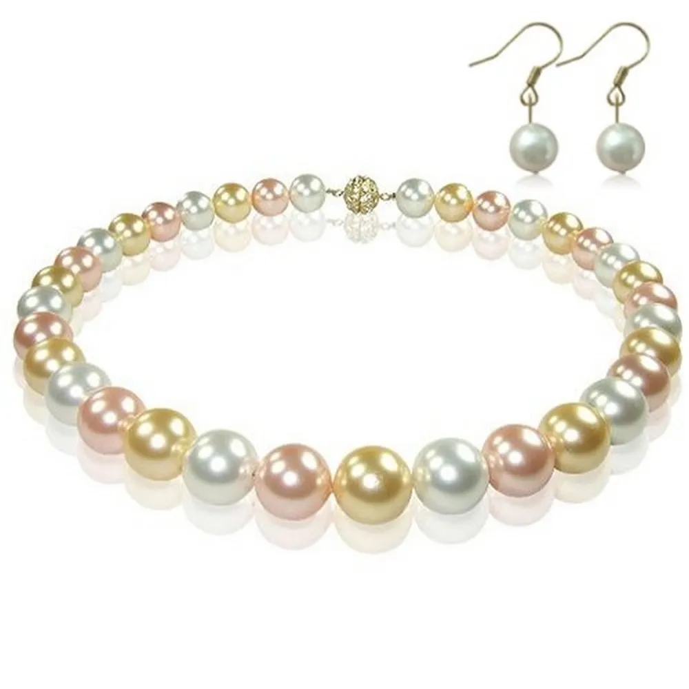 【小樂珠寶】南洋深海貝珍珠套組＊10mm白色 歷史價格詳細信息