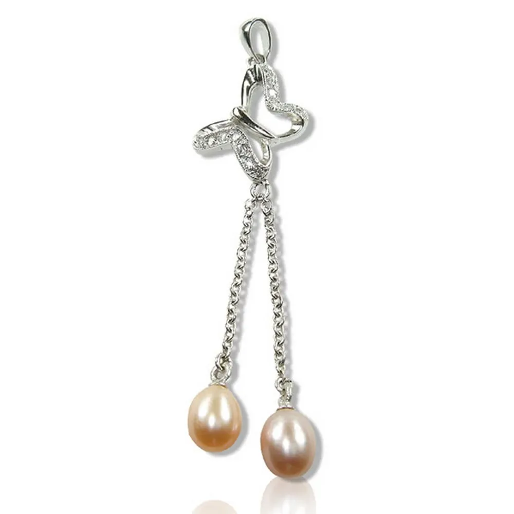 【小樂珠寶】7mm天然珍珠項鍊＊粉色秀氣款 歷史價格詳細信息