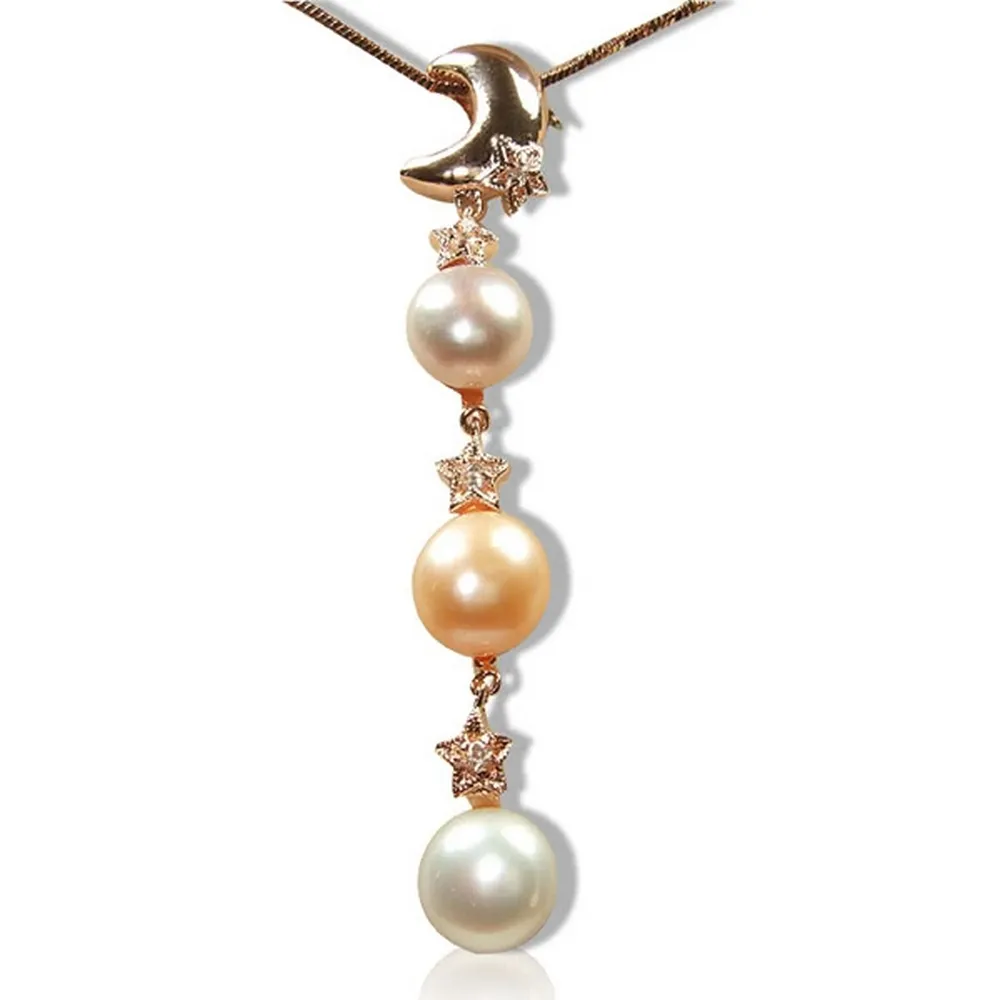 【小樂珠寶】7mm天然珍珠項鍊＊粉色秀氣款 歷史價格詳細信息