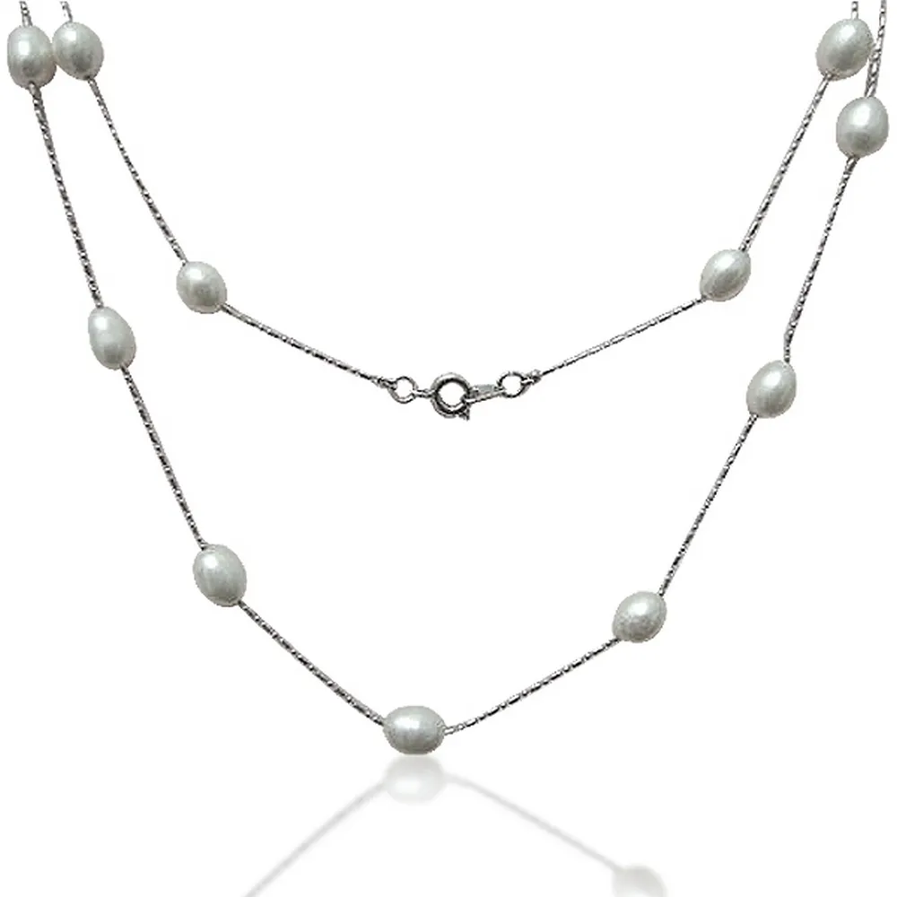 【小樂珠寶】7mm天然珍珠項鍊＊粉色秀氣款 歷史價格詳細信息