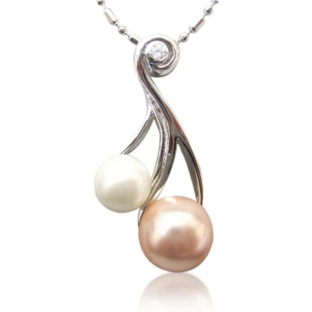 【小樂珠寶】7mm天然珍珠項鍊＊粉色秀氣款 歷史價格詳細信息