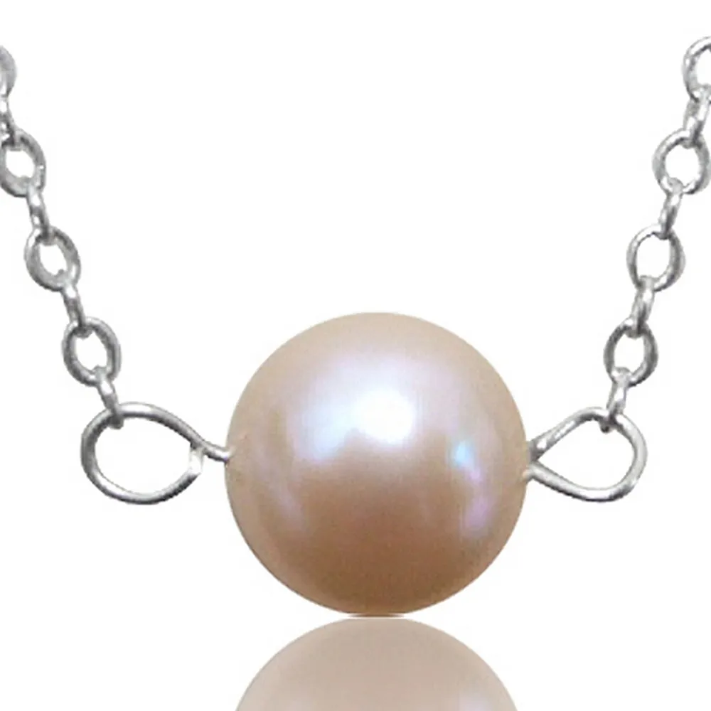 【小樂珠寶】7mm天然珍珠項鍊＊粉色秀氣款 歷史價格詳細信息